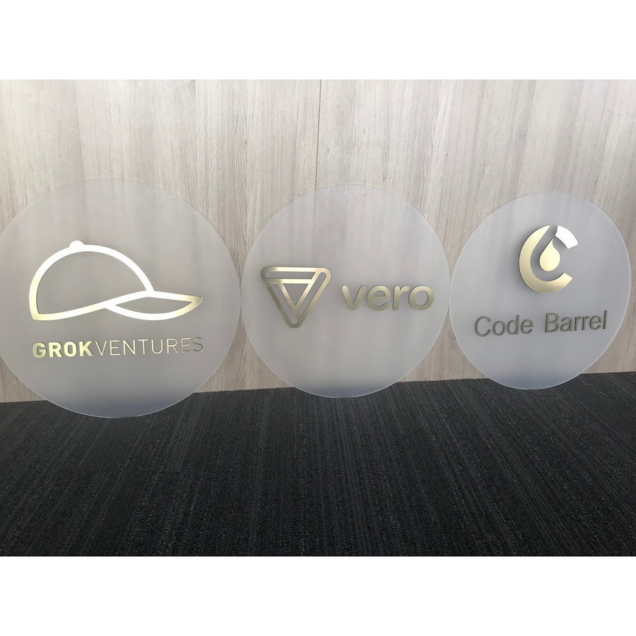 30 cm Business logo Sign - Aston Blue
