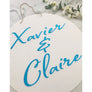 Personalised Wedding Sign - Aston Blue