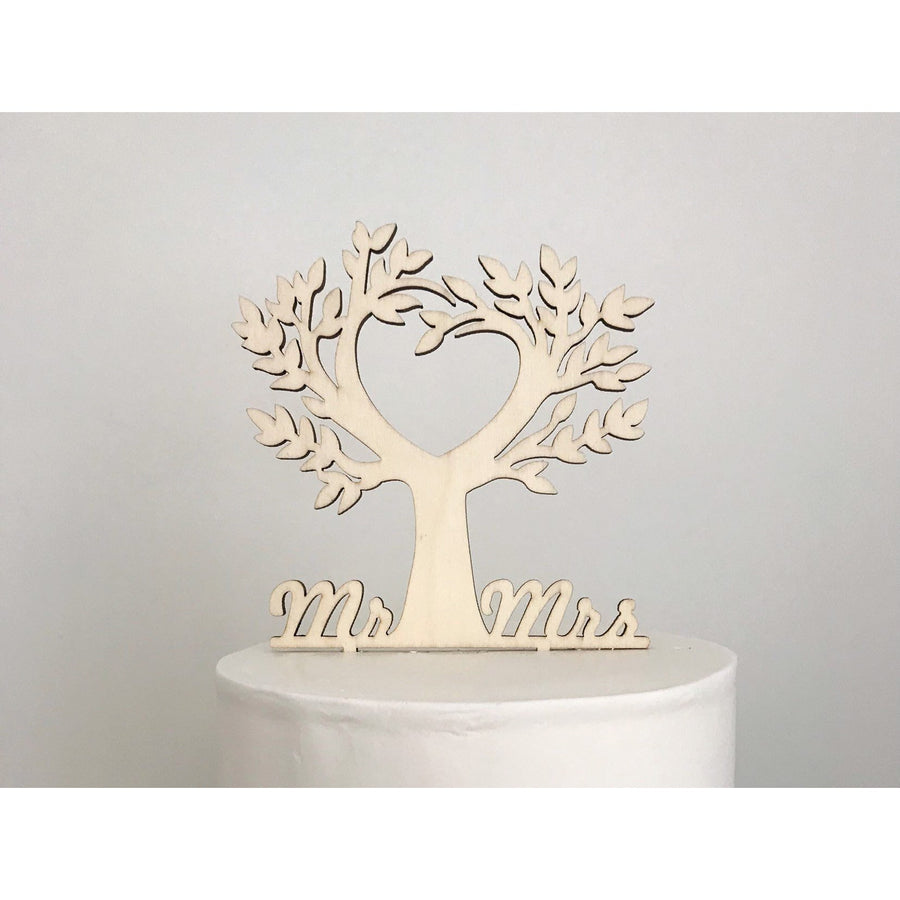 Mr and Mrs Cake Topper - Aston Blue