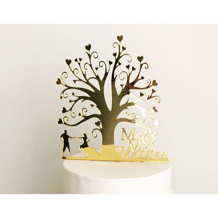 Mr and Mrs Cake Topper - Aston Blue