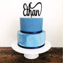 Custom Acrylic Cake Topper - Aston Blue