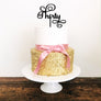 Thirty Acrylic Cake Topper - Aston Blue