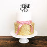 It's A Girl Cake Topper - Aston Blue
