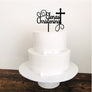 Custom Christening Acrylic Cake Topper - Aston Blue