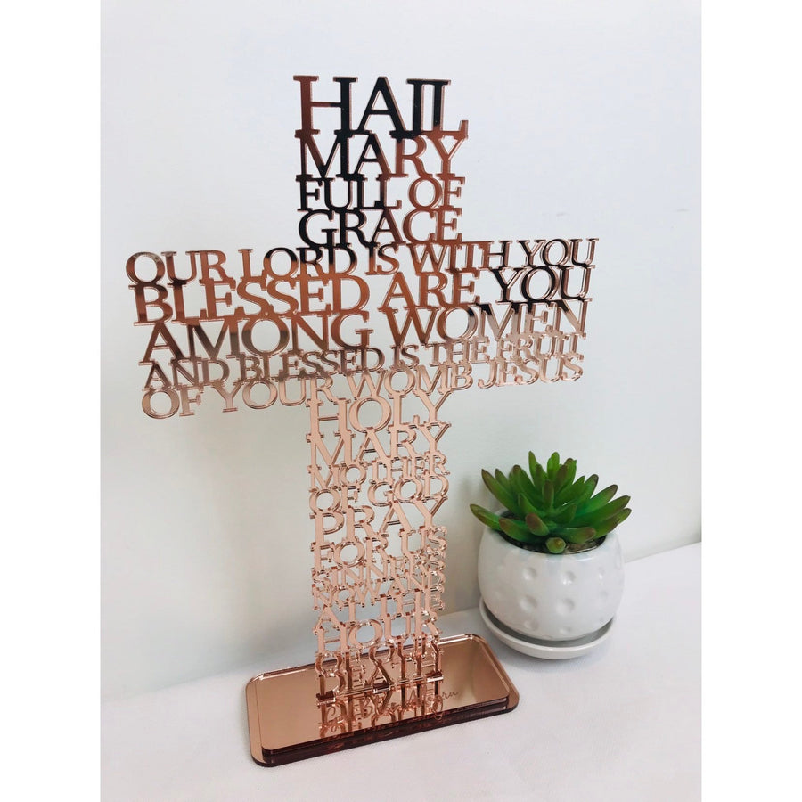 Hail Mary Cross - Aston Blue