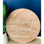 Personalised Engagement Sign - Aston Blue