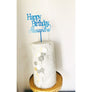 Happy Birthday Cake Topper - Aston Blue