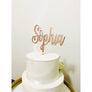 Custom Acrylic Cake Topper - Aston Blue