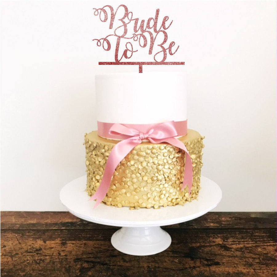 Custom Bride to Be Cake Topper - Aston Blue