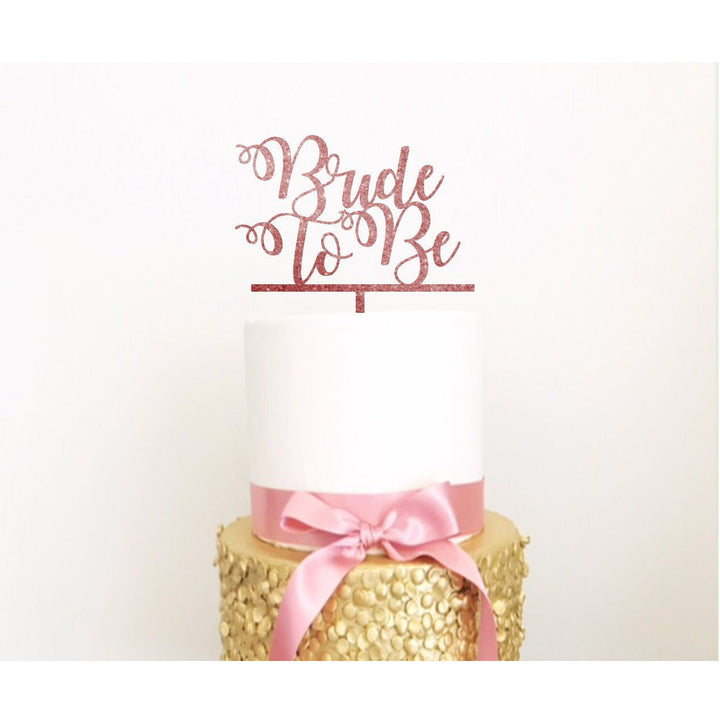 Custom Bride to Be Cake Topper - Aston Blue
