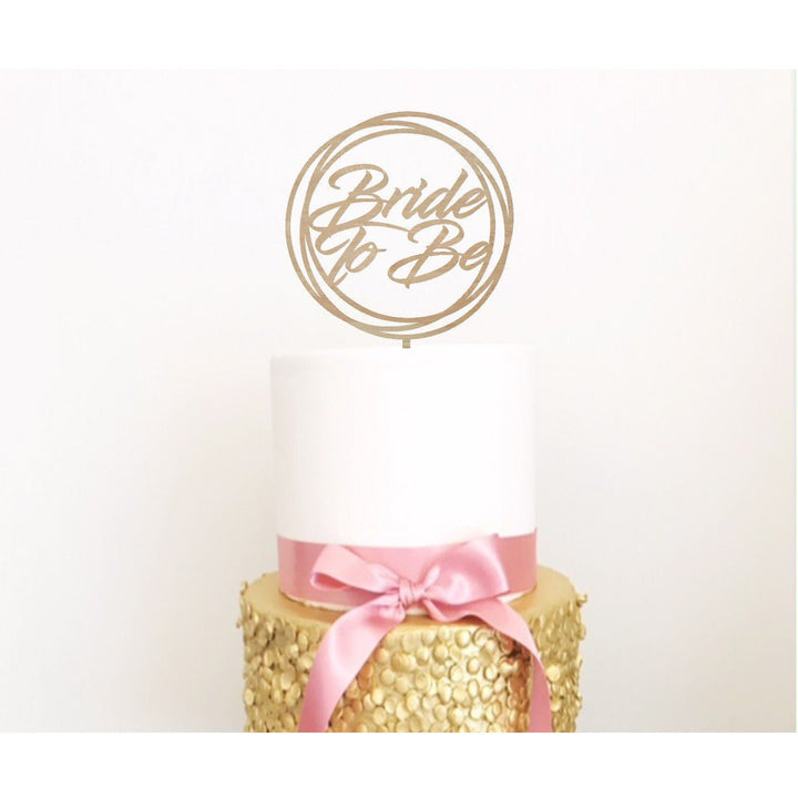 Custom Bride to Be Cake Topper - Aston Blue