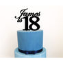 Eighteen Cake Topper - Aston Blue
