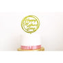 Happy Mothers Day Acrylic Cake Topper - Aston Blue