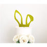 Rabbit Ear Acrylic Cake topper - Aston Blue