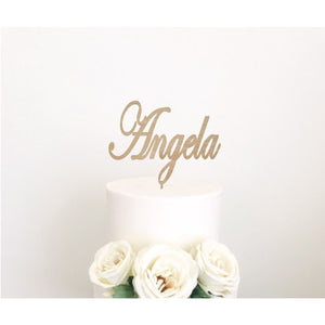 Custom Acrylic Cake Topper - Aston Blue