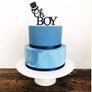 Oh Boy Acrylic Cake Topper - Aston Blue
