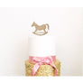 Rocking Horse Cake Topper - Aston Blue