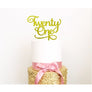 Twenty One Acrylic Cake Topper - Aston Blue