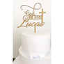 God Bless Acrylic Cake Topper - Aston Blue