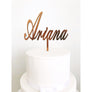Personalised Acrylic Cake Topper - Aston Blue