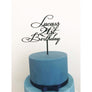 Personalised 21st Cake Topper - Aston Blue