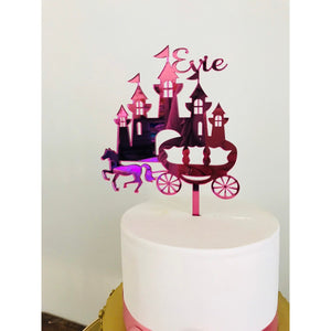 Princess Castle Cake Topper - Aston Blue