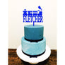 Train Cake Topper - Aston Blue