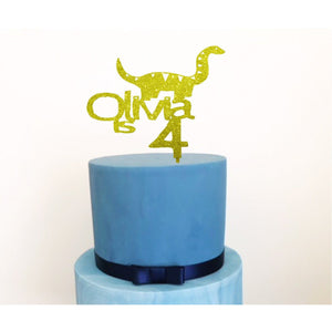 Dinosaur Cake Topper - Aston Blue