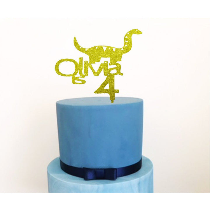 Dinosaur Cake Topper - Aston Blue