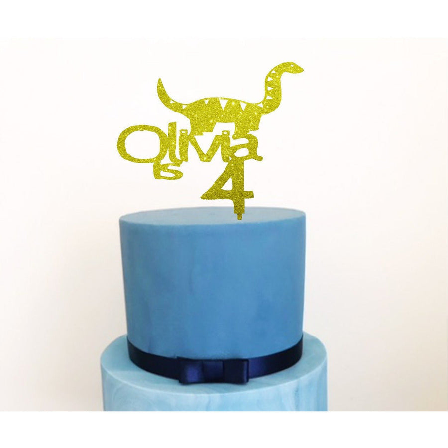 Dinosaur Cake Topper - Aston Blue