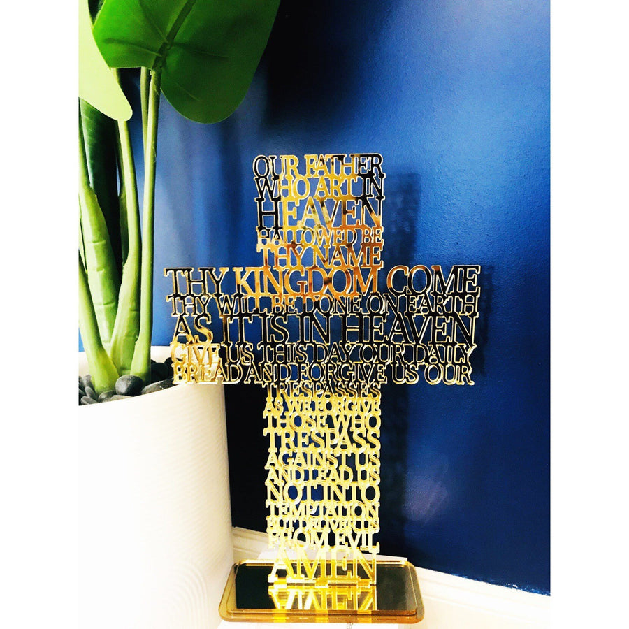 Our Father Cross - Aston Blue