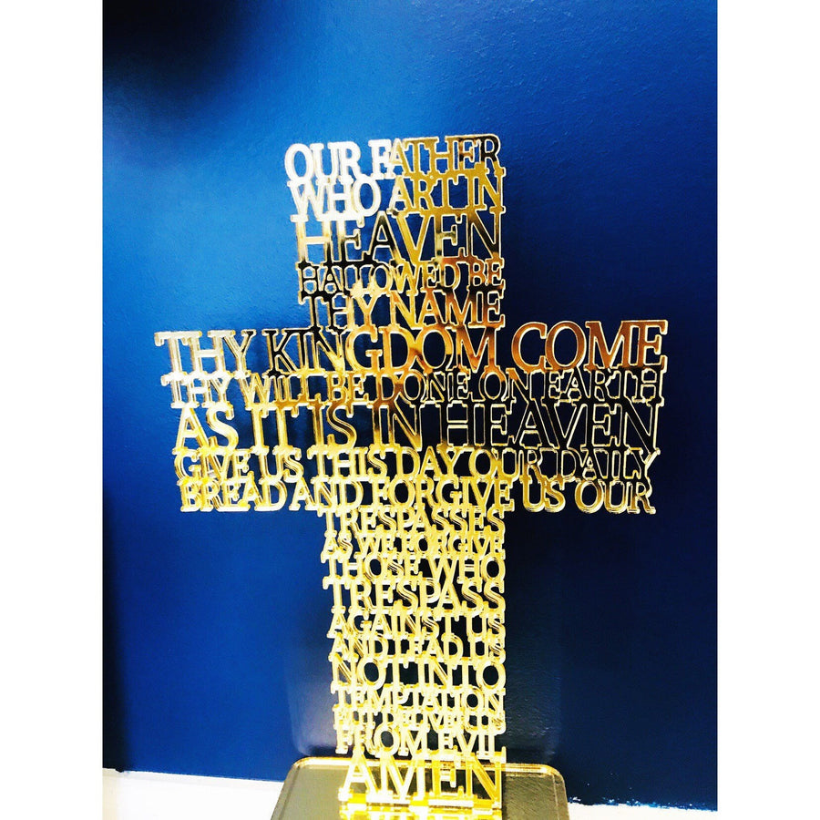 Our Father Cross - Aston Blue