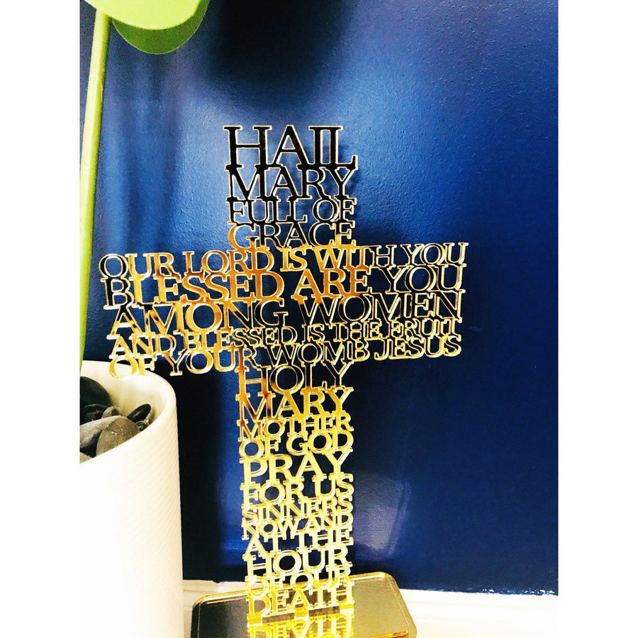 Hail Mary Cross - Aston Blue