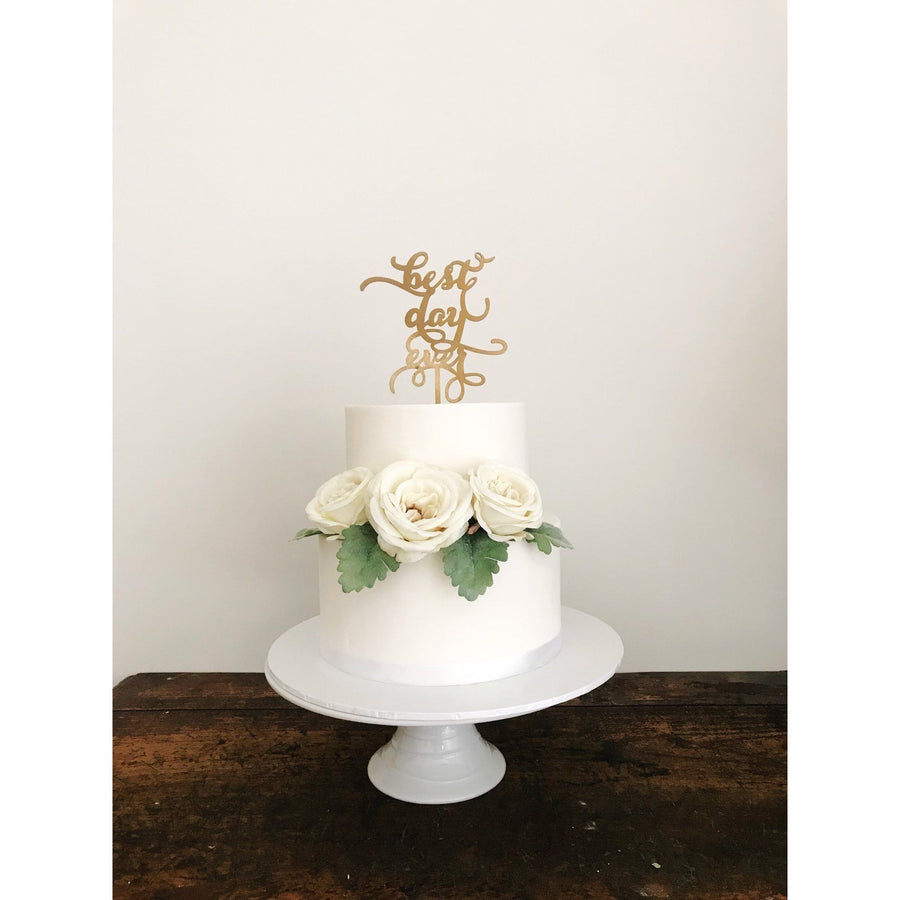 Best Day Ever Cake Topper - Aston Blue