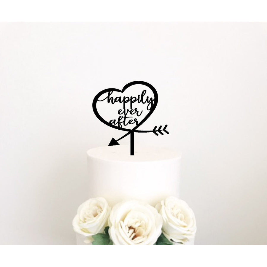 Happily Ever After Cake Topper - Aston Blue