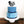 Little Man Acrylic Cake Topper - Aston Blue