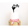 Personalised Gymnastics Acrylic Cake Topper - Aston Blue