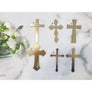 Cross Acrylic Cake Topper - Aston Blue