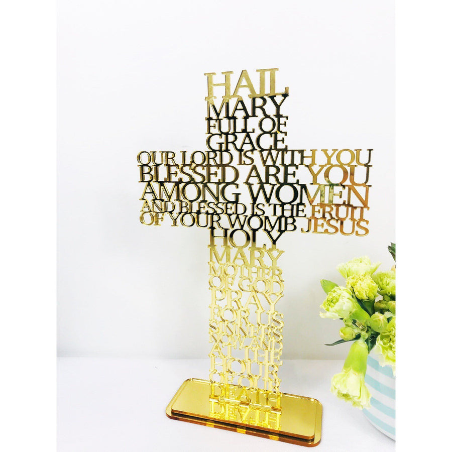Hail Mary Cross - Aston Blue