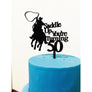 Personalised Cowboy Acrylic Cake Topper - Aston Blue