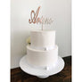 Personalised Acrylic Cake Topper - Aston Blue