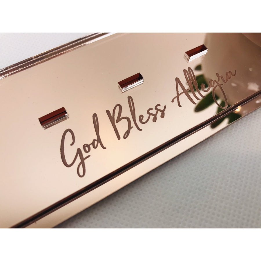 Acrylic Cross - Aston Blue