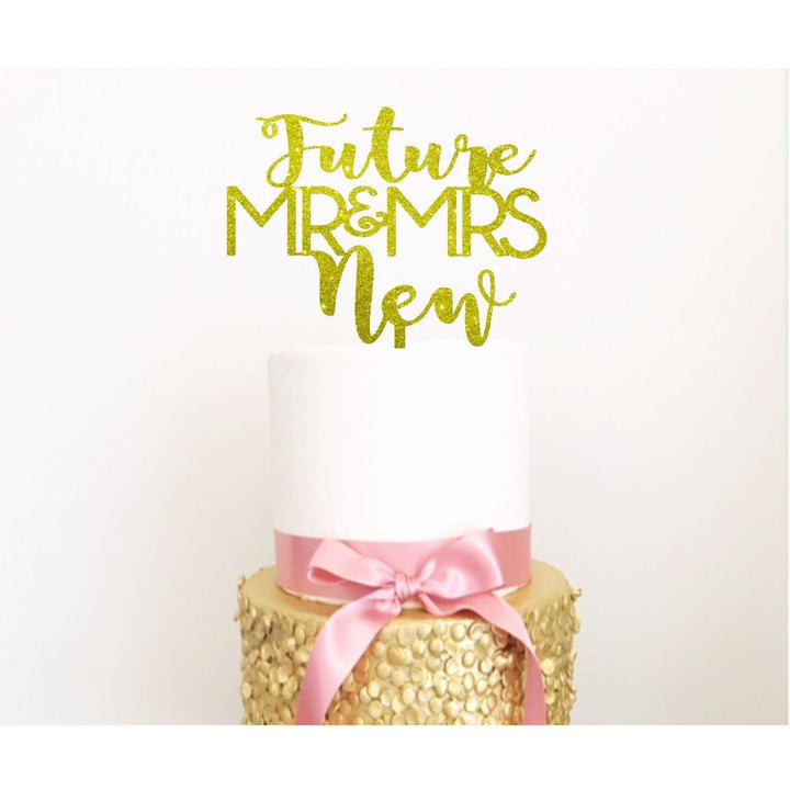 Future Mr and Mrs Cake Topper - Aston Blue
