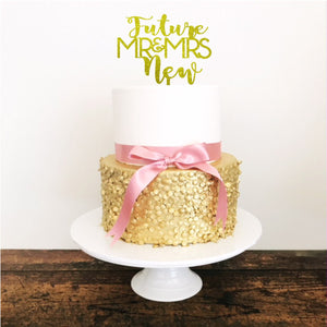 Future Mr and Mrs Cake Topper - Aston Blue
