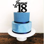 Eighteen Cake Topper - Aston Blue