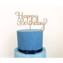 Happy Birthday Cake Topper - Aston Blue