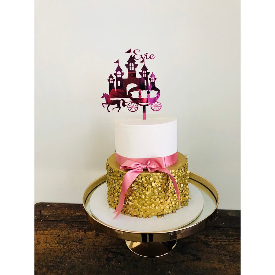 Princess Castle Cake Topper - Aston Blue