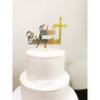 Personalised Confirmation Acrylic Cake Topper - Aston Blue