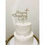 Christening Acrylic Cake Topper - Aston Blue