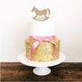 Rocking Horse Cake Topper - Aston Blue